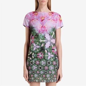 Ted Baker EOESSA Floral Shift Dress - Ted Size 1 US Size 4